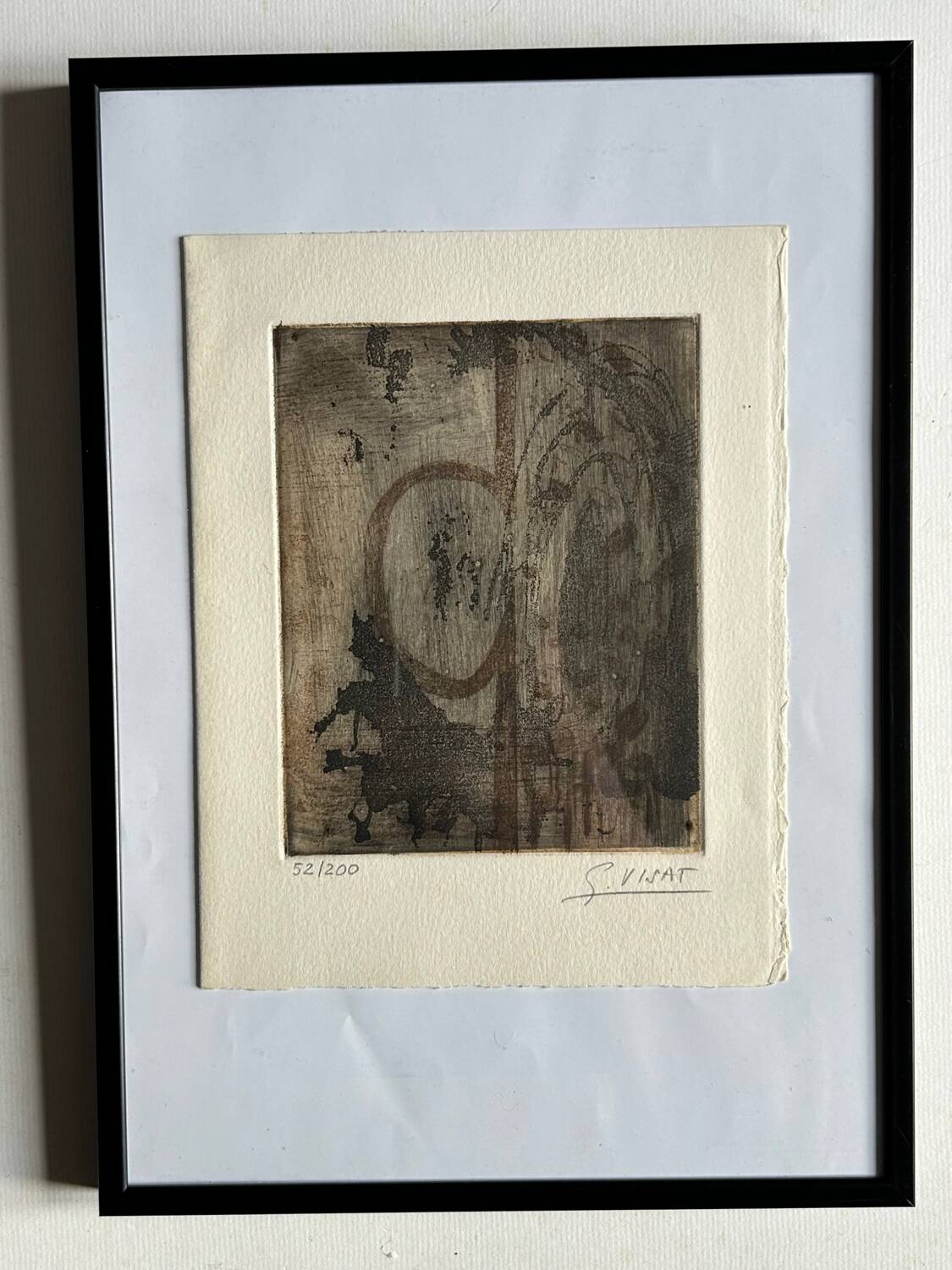 Original engraving by Suzanne Visat. Signed and numbered. 1994