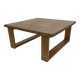 Vintage coffee table pinewood minimalist 1970s design