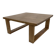Vintage coffee table pinewood minimalist 1970s design