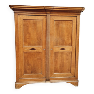 Antique cabinet Art Deco wardrobe oak 20s