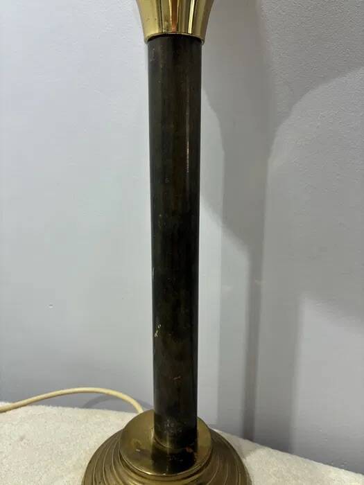 Casa Vogue Brass Table Lamp — Art Deco Style, Italy 1970s