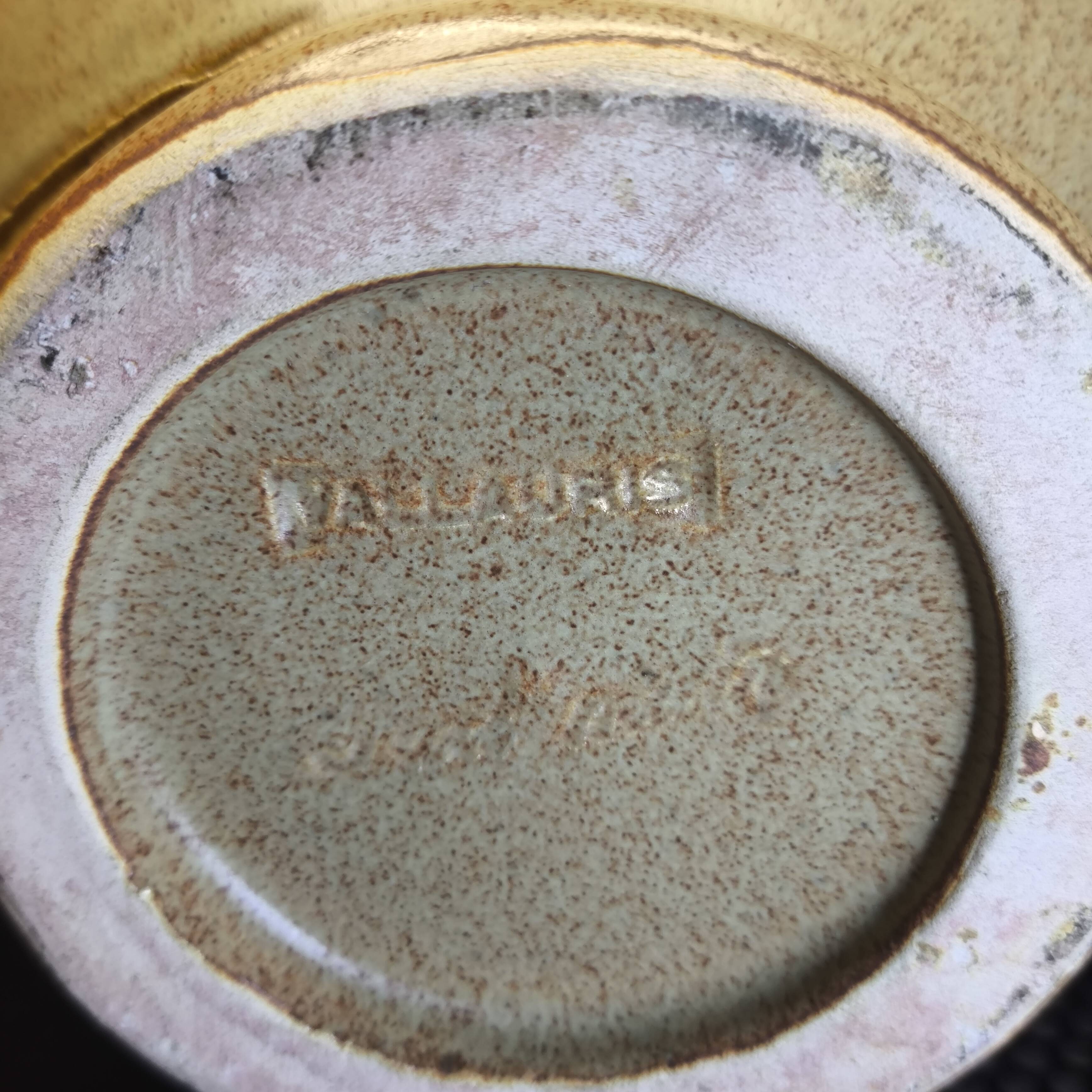 Vase Vintege Vallauris Céramique- Mid-Century décor Floral-Relief-Fait main