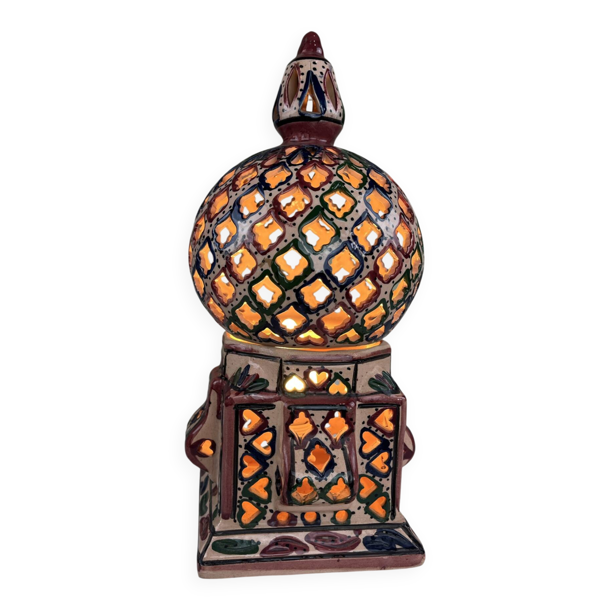 Lampe artisanale ethnique