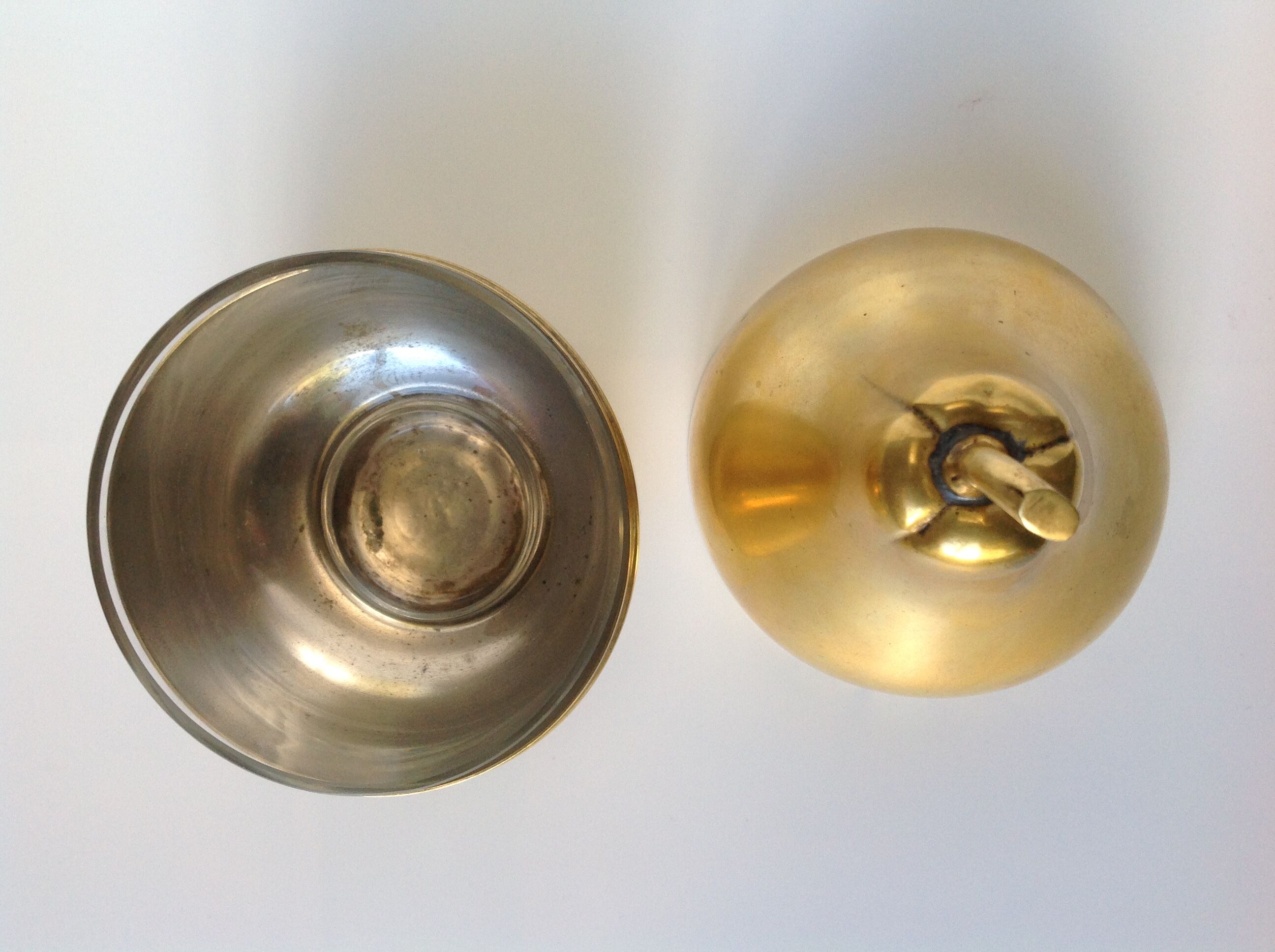 Brass golden pear candy box