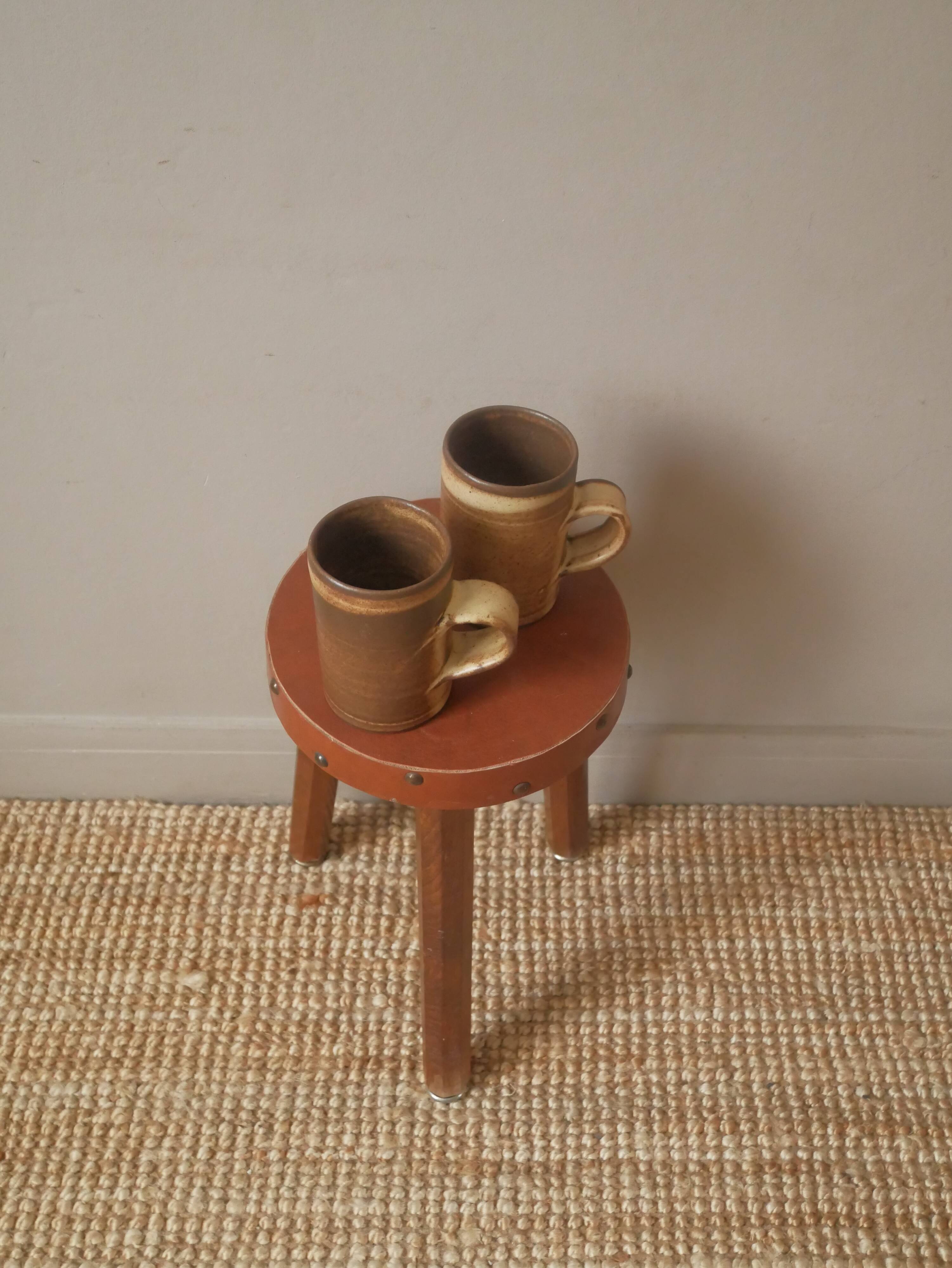 Handmade ceramic mugs handmade pottery decoration Scandinavian countryside artisanal tea