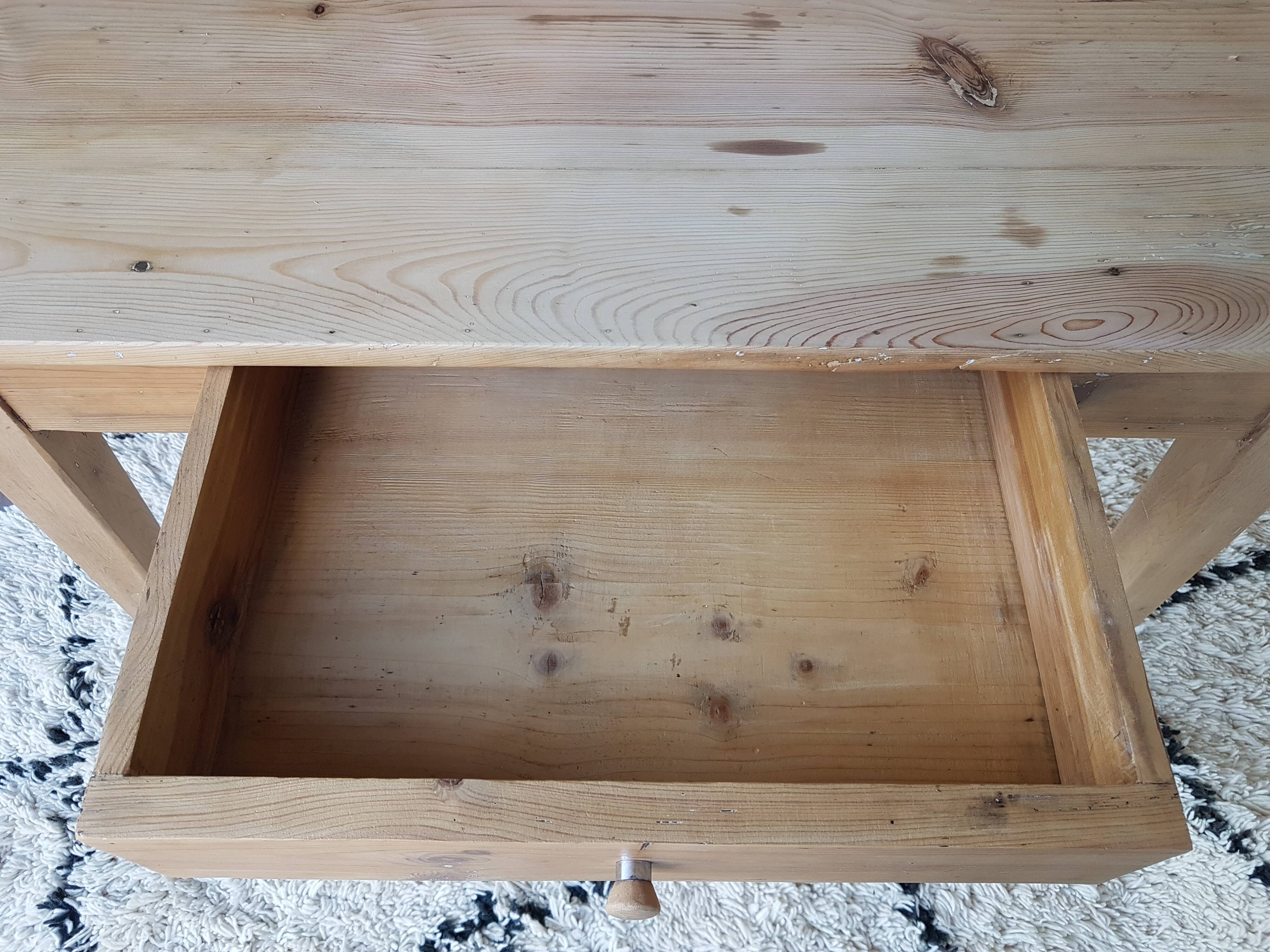 Renovated wooden table