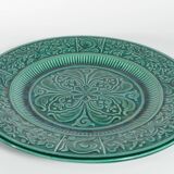 Large Scandinavian Modern Green Plate, Arol Ceramic, Halden Norway, 1950s