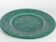 Large Scandinavian Modern Green Plate, Arol Ceramic, Halden Norway, 1950s