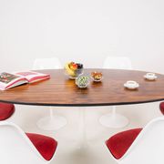 Oval dining table in rosewood by Maurice Burke for Arkana, England, 1960s