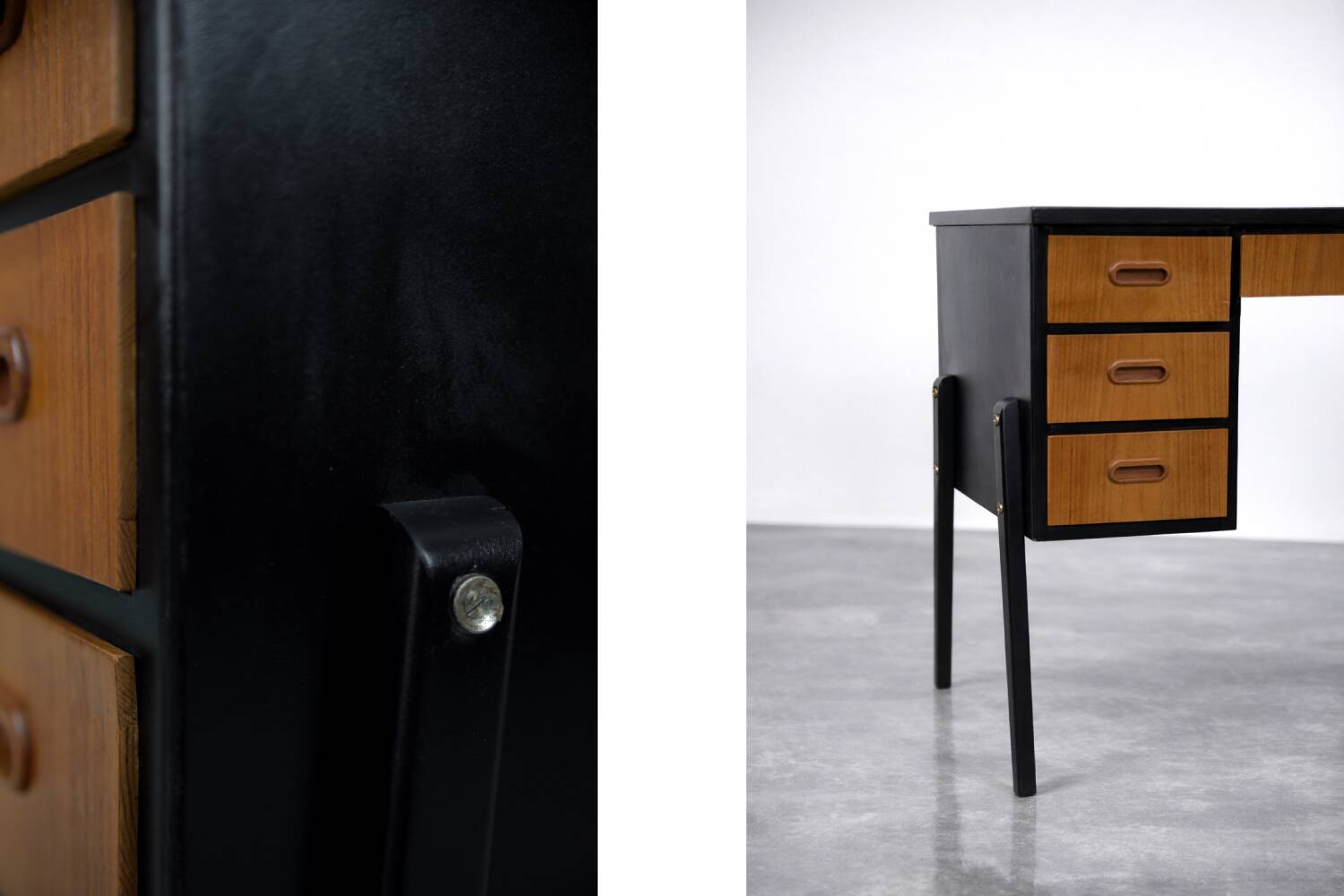 Vintage Mid-Century Swedish Modern Teak Desk, 1960s