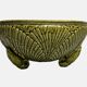 Art Nouveau, barbotine bowl Sarreguemines crayfish late 19th century