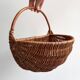 Vintage wicker wall hanging basket