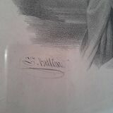 Old Lithograph Hortense by Delpech