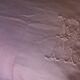 Old white linen cushion monogram