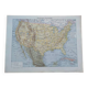 Old political map of the United States and Mexico by Larousse.