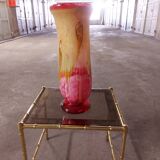 LARGE BIOT BLOWN GLASS VASE, SABA FRERES