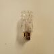 Pair of vintage brass and glass wall lights from the 1960s