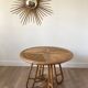 Round rattan coffee table