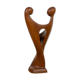 Teak Sculpture of Dancing Lovers by Simon Randers, Denmark, 1970s