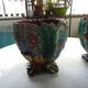 Pair of antique ceramic pot covers