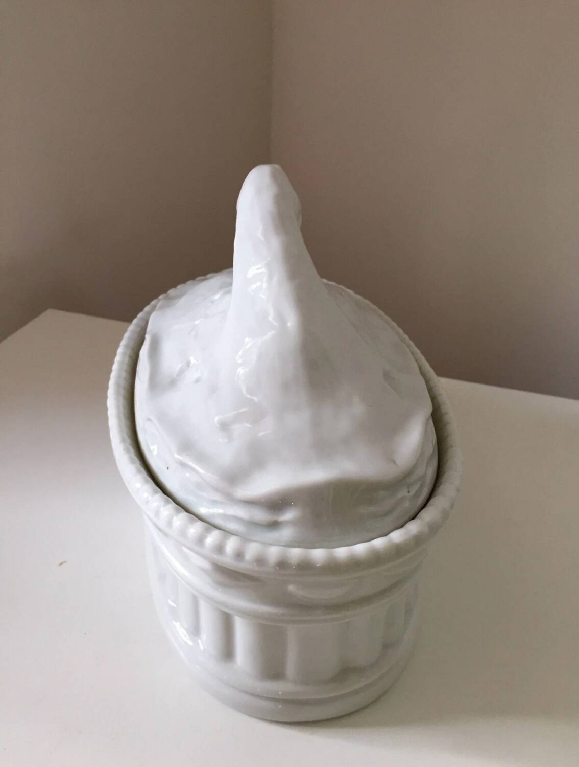Antique porcelain duck and goose terrine