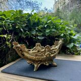 Brass planter woman Art Nouveau