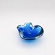 Vide-Poche Murano Sommerso Dégradé Bleu Polylobé 12cm 512g Design