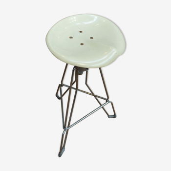 Chair or Stool Top Adjustable Metal Design 1960