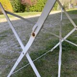 Round folding metal table – circa 1950