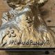 2 Seated satyr sculptures in cast bronze