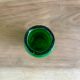 Green glass vase