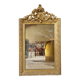 Miroir trumeau doré