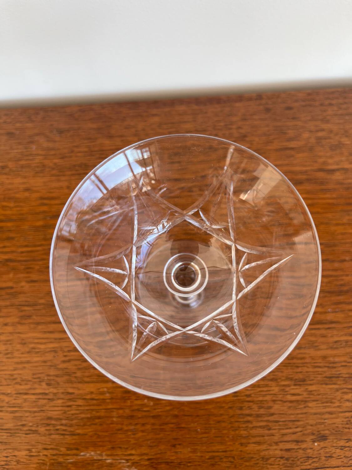 6 Crystal Champagne Coupes Saint-Louis Model Lasalle