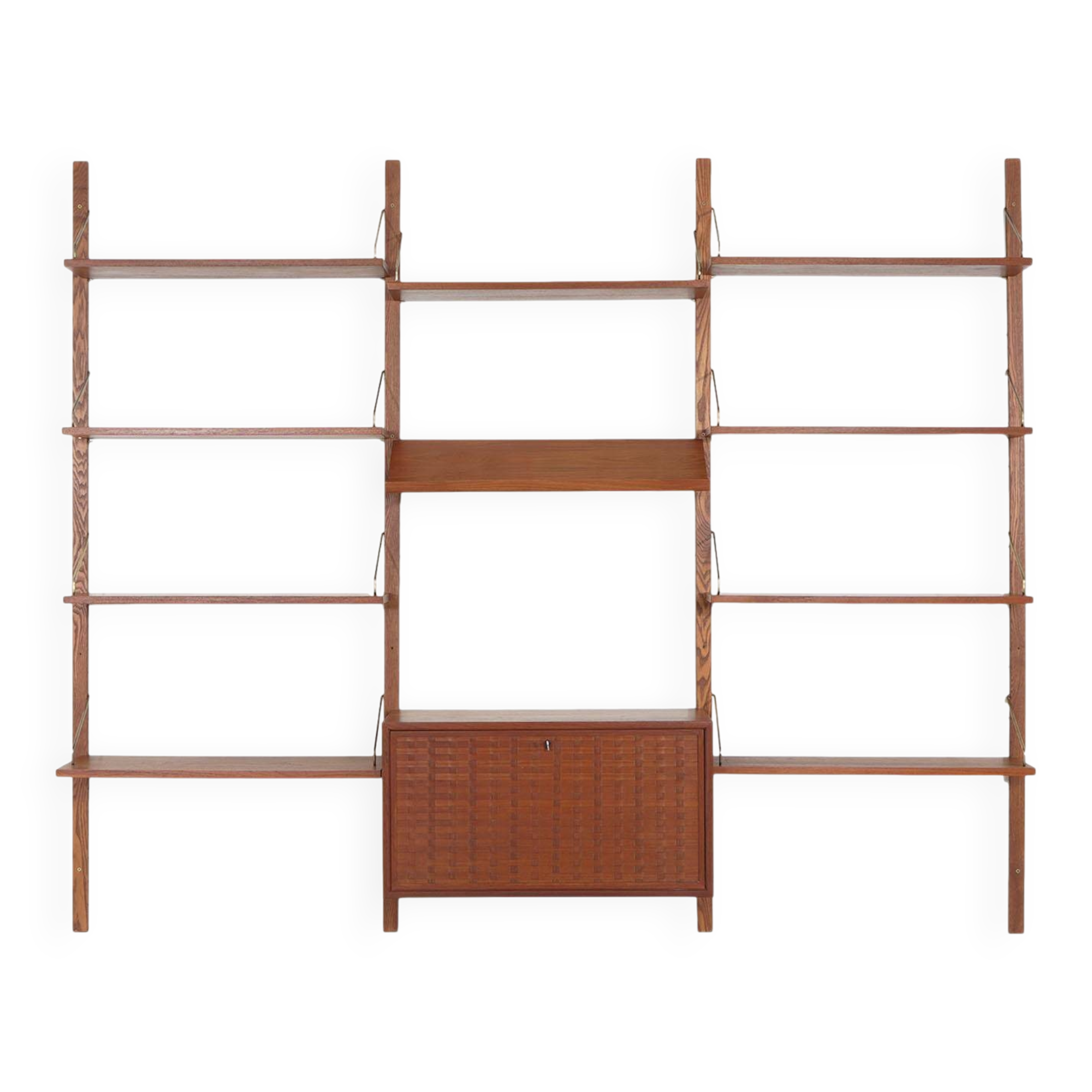 Cado Modular Shelving, Poul Cadovius, Teak Veneer, Danish, 1970s