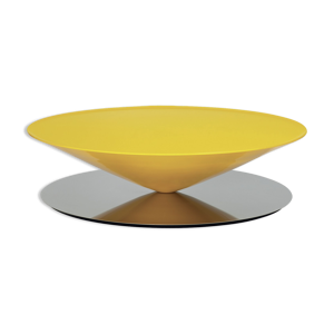 Table basse float jaune