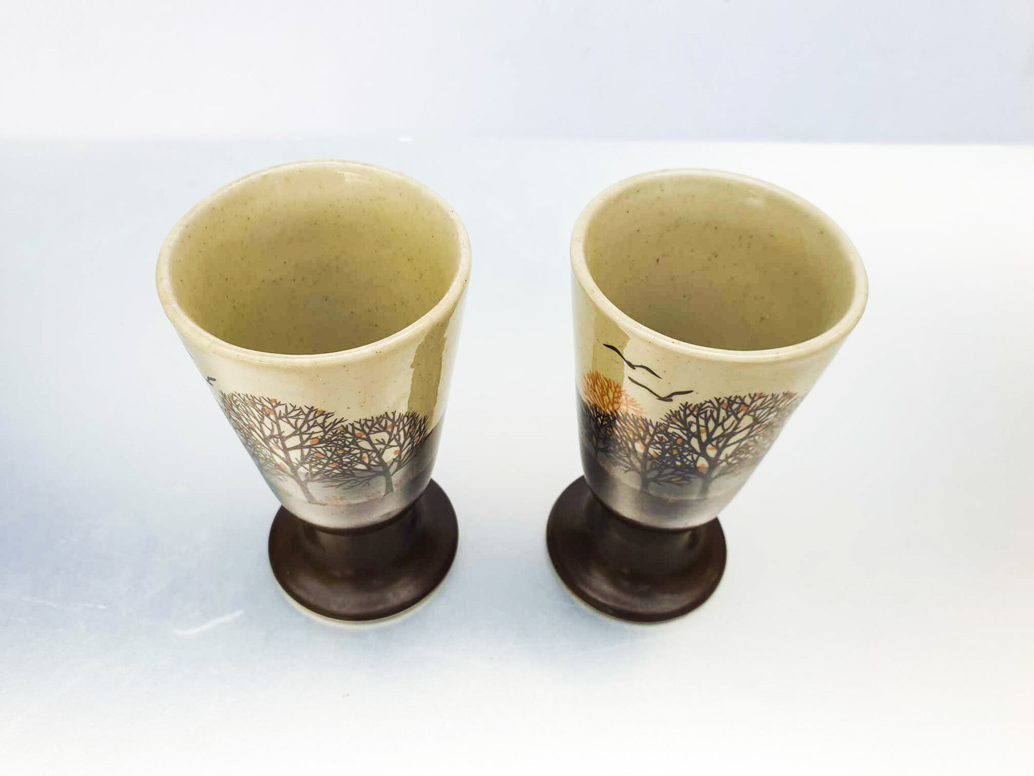 Pair of mazagran (coffee cups) 1970s