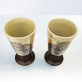 Pair of mazagran (coffee cups) 1970s
