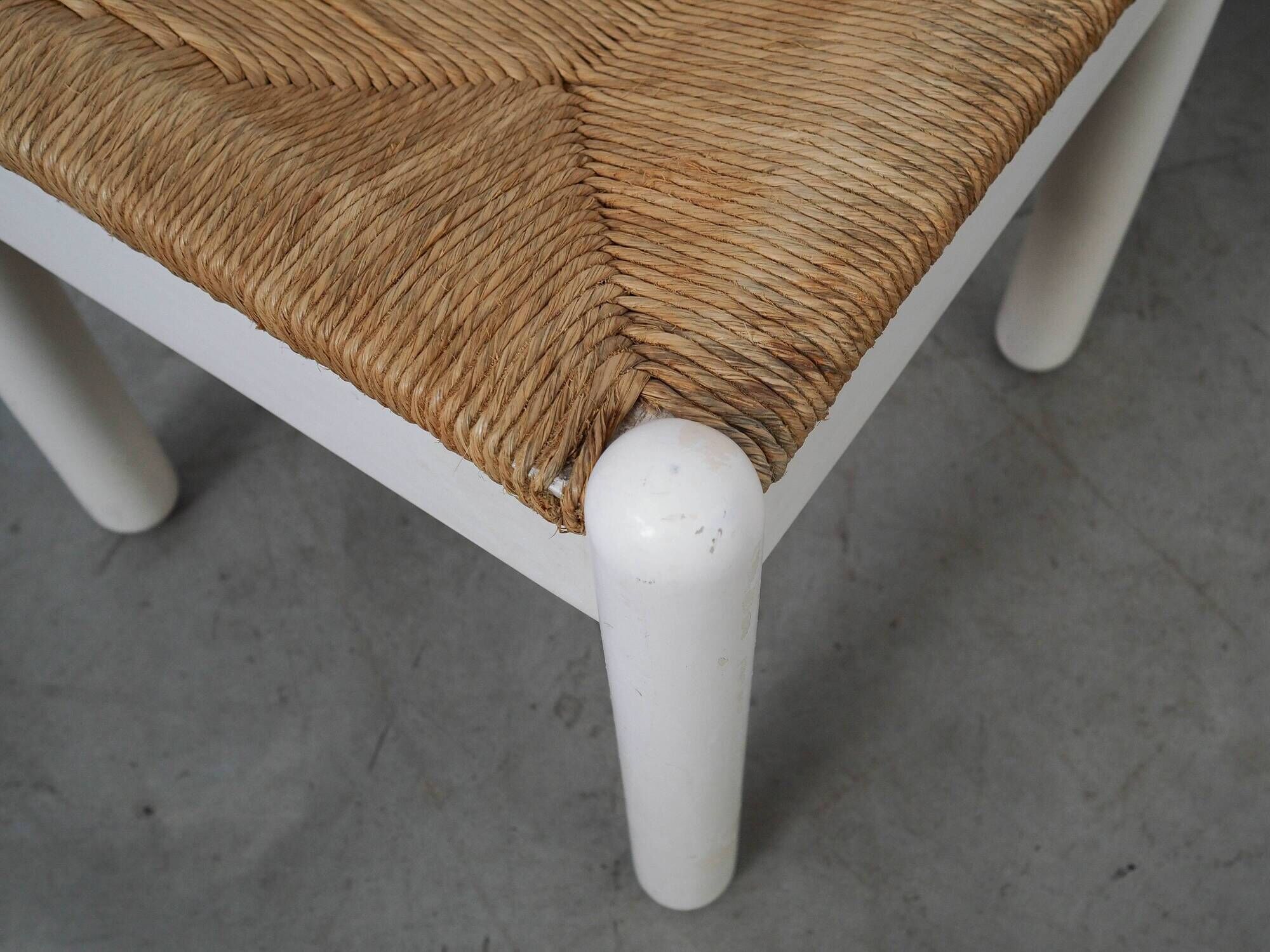 Set of four beechwood chairs, Italian design, 1980s, made in Italy