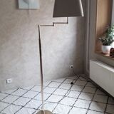 Brass articulated floor lamp