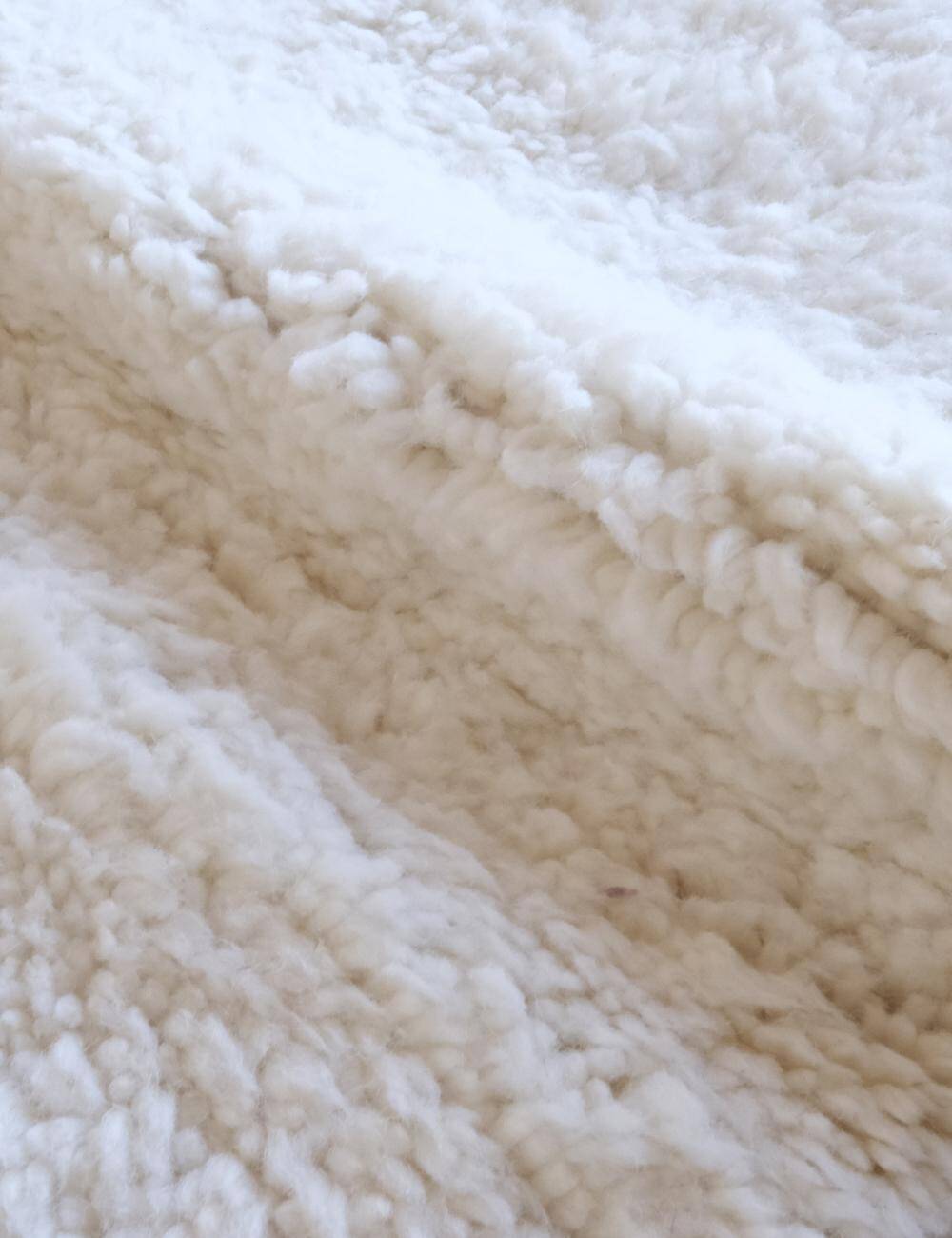 Tapis Blanc Beni Ouarain - 339 x 250 cm
