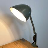 Green Industrial Bakelite Gooseneck Table Lamp, 1960s