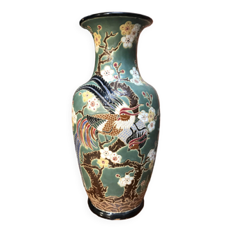 Vase style estampe japonais