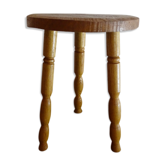 Tabouret pieds tripodes bois