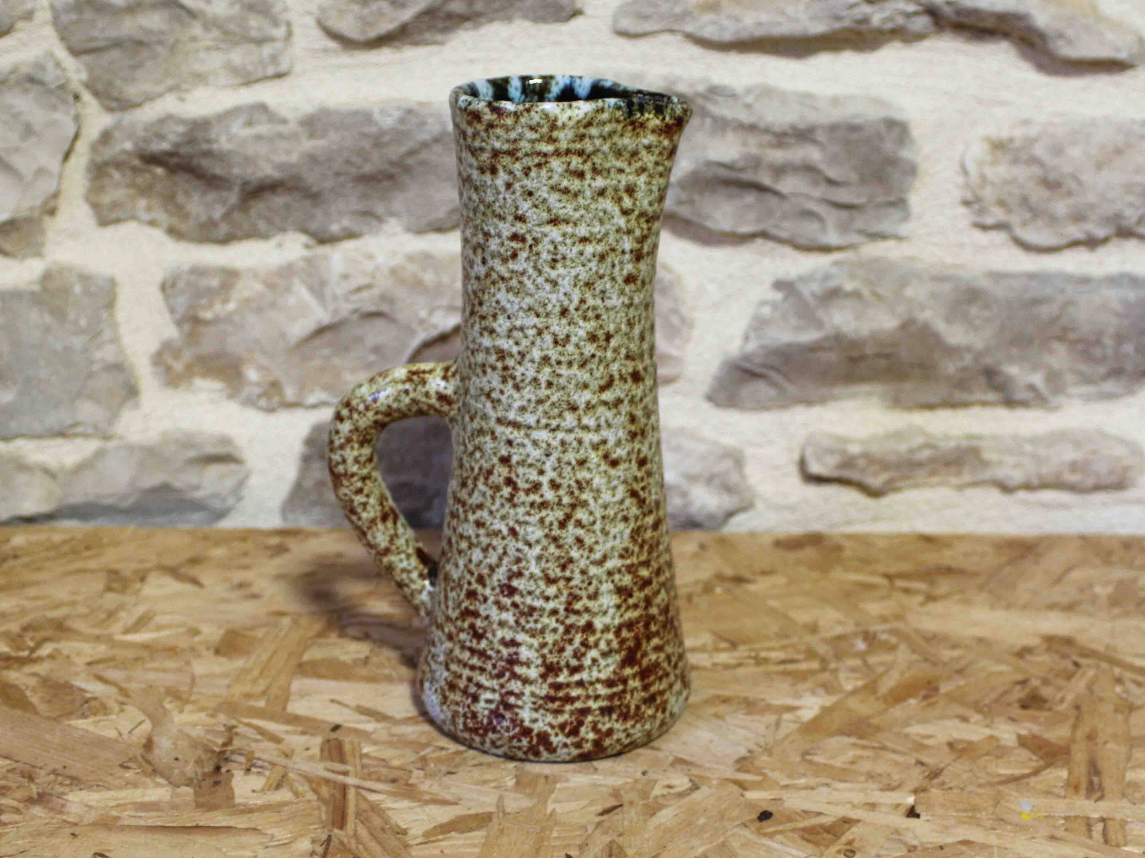 Glazed stoneware jug