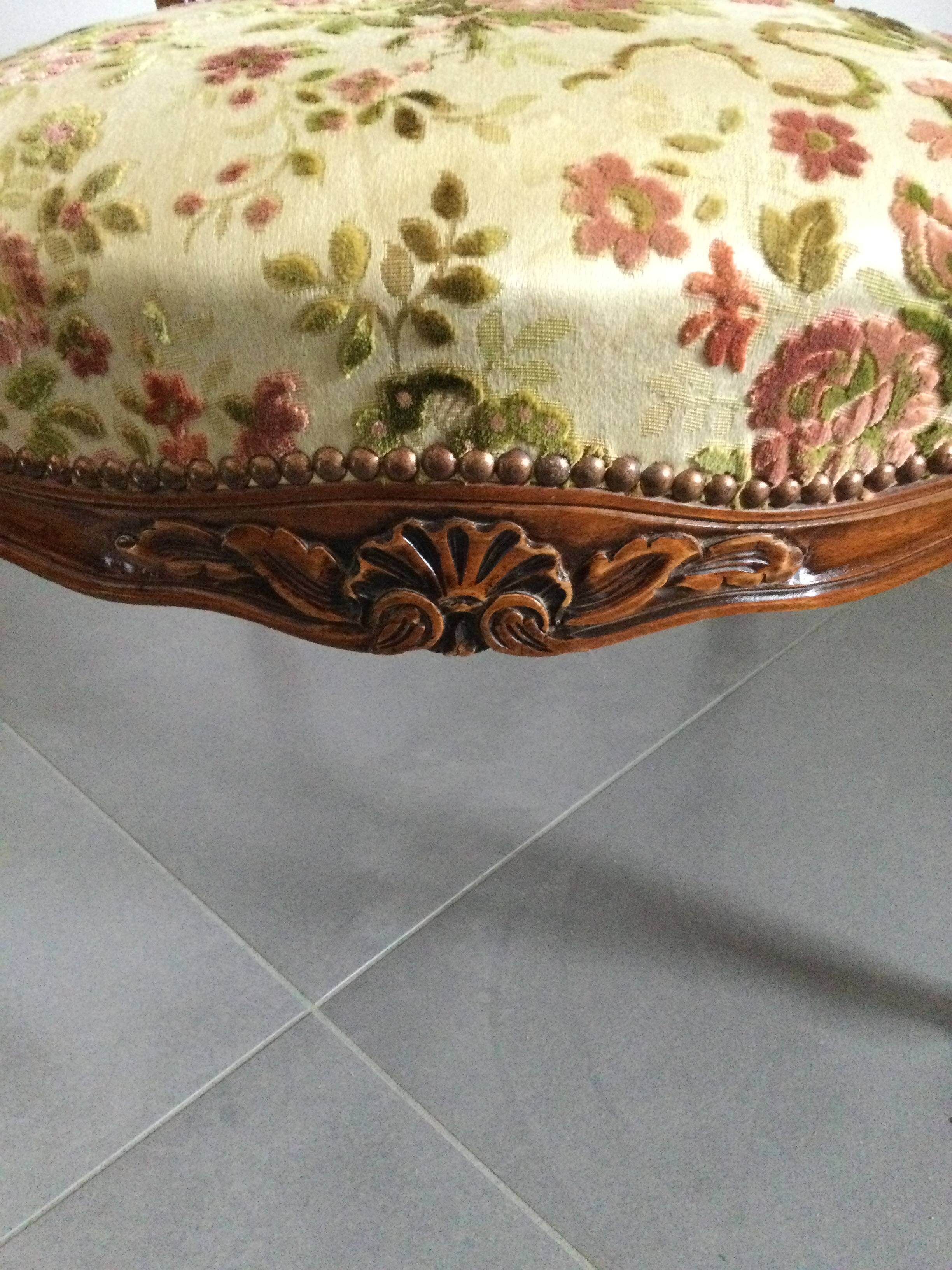 Louis XV Style Armchair In Cherry