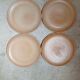 Set of four plates in sandstone