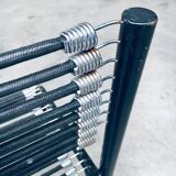 Postmodern sandows chairs attributed to rene herbst for ecart international, 1980s, set of 6