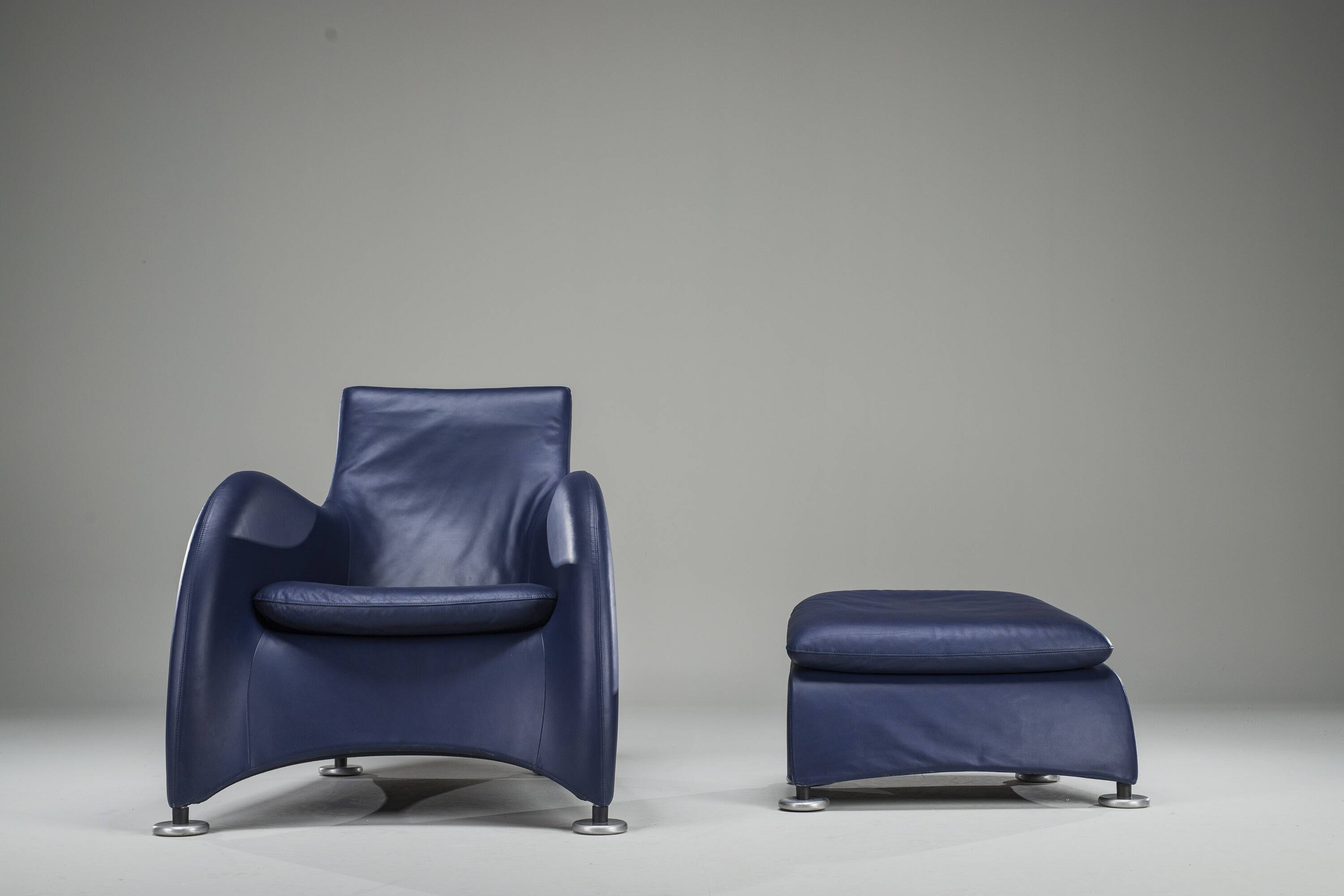 Set of Loge Lounge Chair & Ottoman by Gerard Van Den Berg for Montis, 1990s