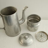 Antique aluminum coffee maker