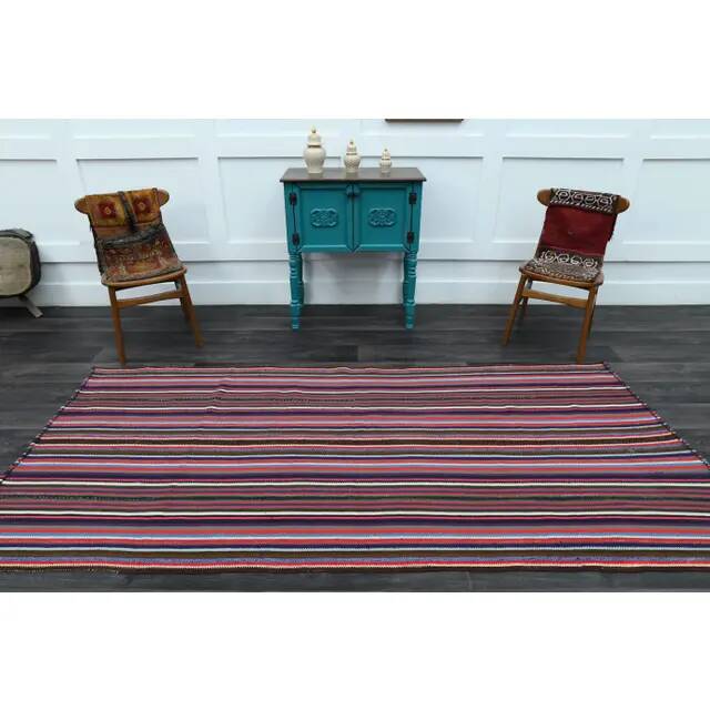 1970s Vintage Turkish Oushak Handmade Wool Cotton Pink Runner Rug 131x280